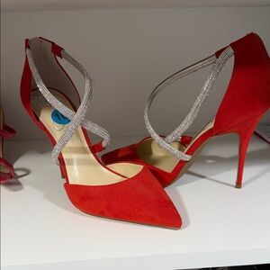 Elegant Red Stiletto Heels